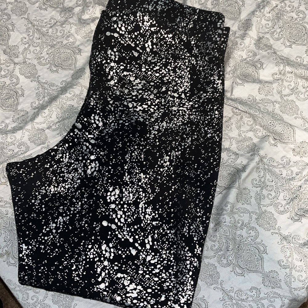 Torrid Premium Legging - Metallic Splatter Black
